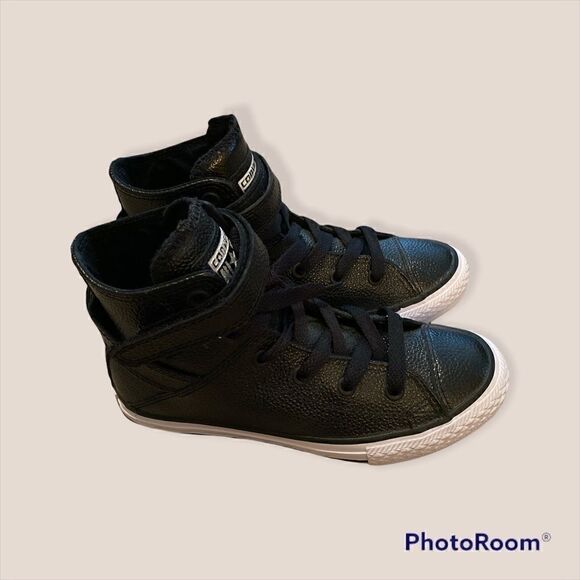 Converse Chuck Taylor Brea Leather Size 1.5 Youth - Picture 3 of 7